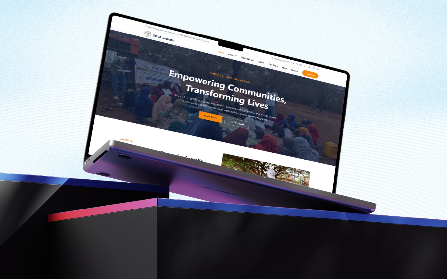 SOVA Somalia website preview
